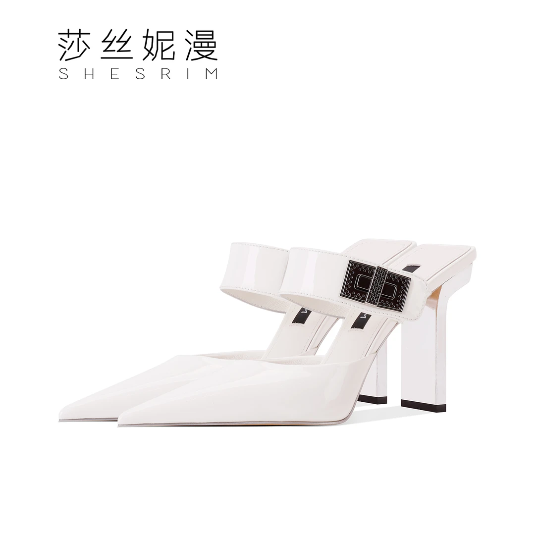 「新品上新」包头百搭高跟凉拖鞋女2025夏季新款尖头细跟外穿拖鞋