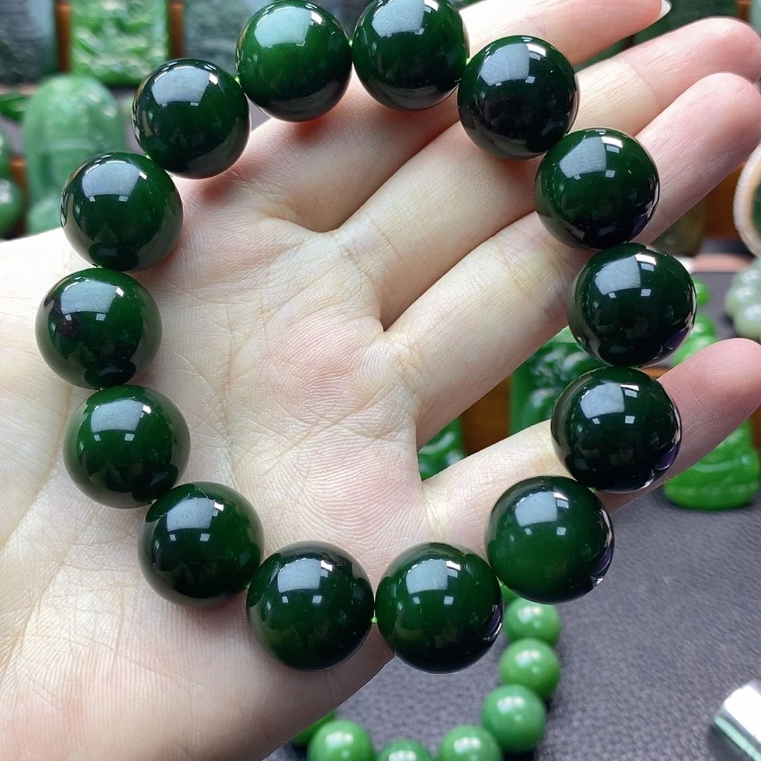 未镶嵌手串和田玉（碧玉）老*红皮手串