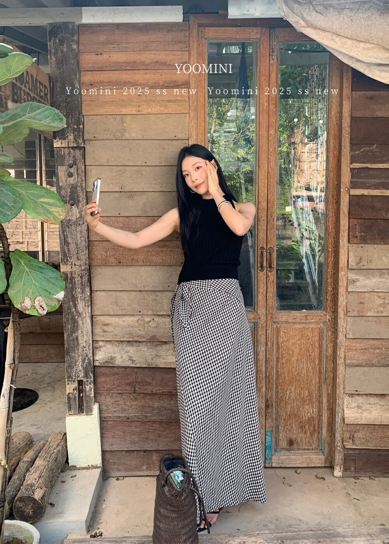 【福利no退换】90175韩版简约休闲内搭短款小衫（含6%羊毛）➕半裙