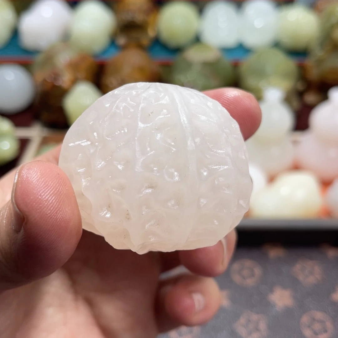 石材石材方解石手把件不退换