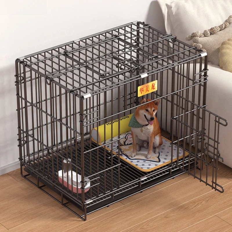 宠物笼子加粗子小型犬家用带厕所折叠铁笼子猫笼兔笼鸡笼猫窝