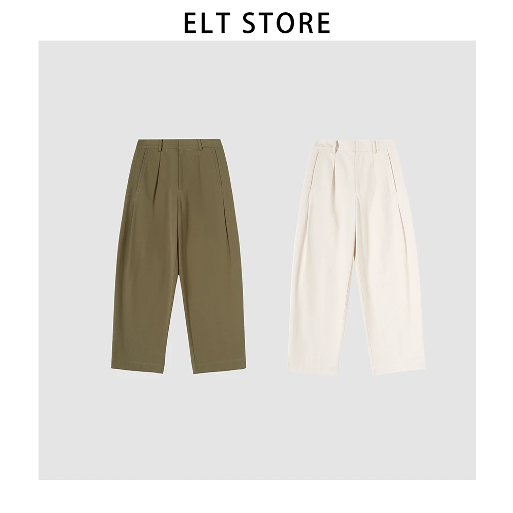 【YOYO裤】弯刀缝褶九分休闲裤1293