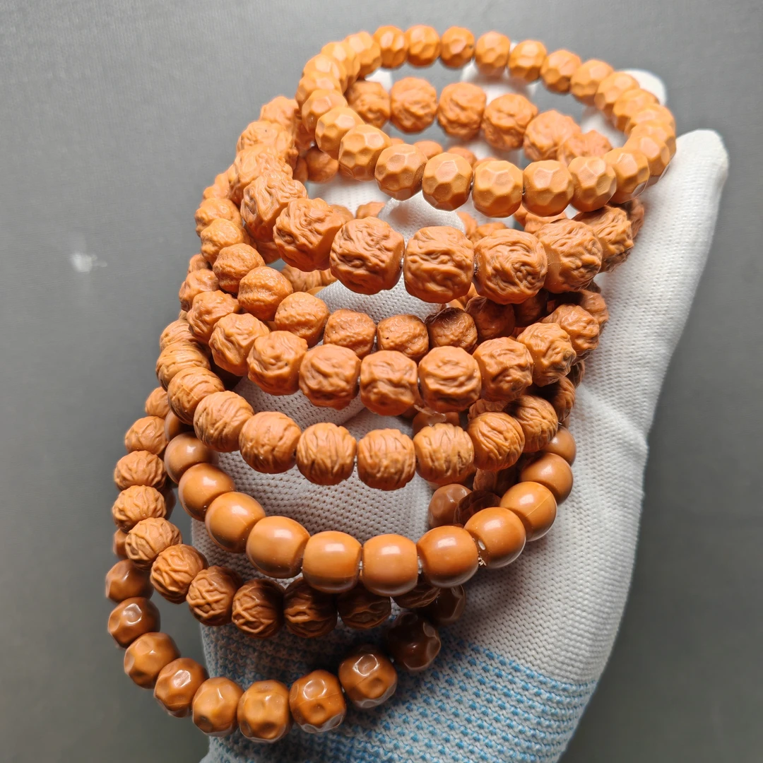 瑕疵漏孔有黑点10毫米左右猴头核桃老型手串归圆秒回弹无药