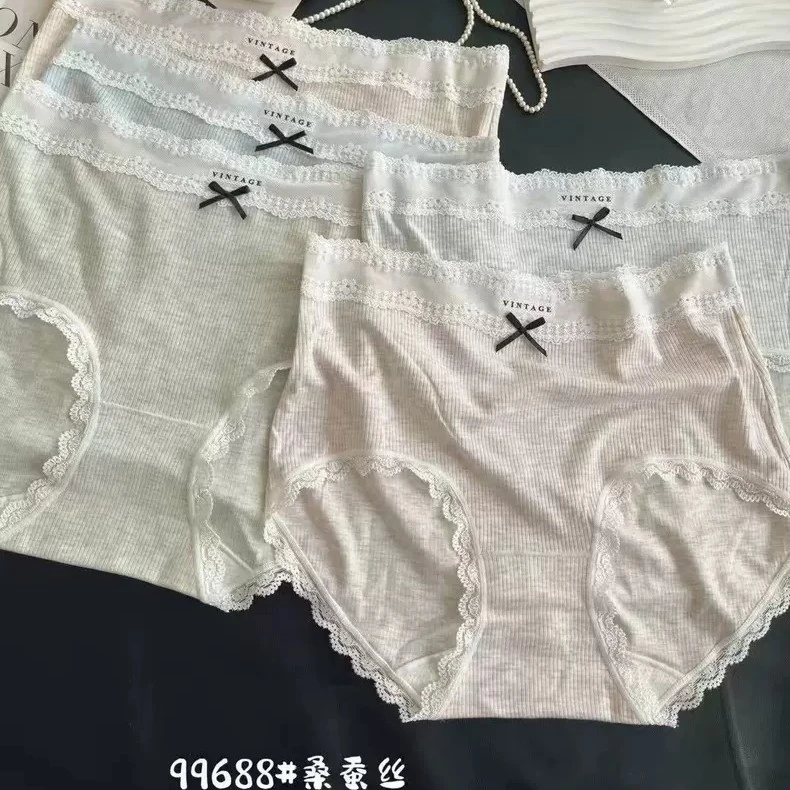 三条～香雪儿•VINTAGE&桑蚕丝底档】（80～135斤）中腰内裤99688