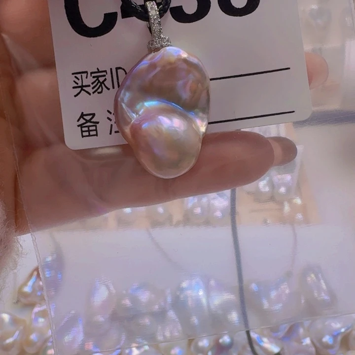 颈饰淡水珍珠银S925镶嵌