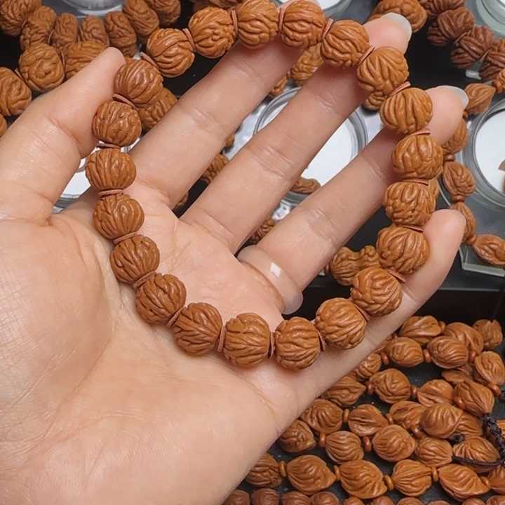 桃核手串龙纹桃核