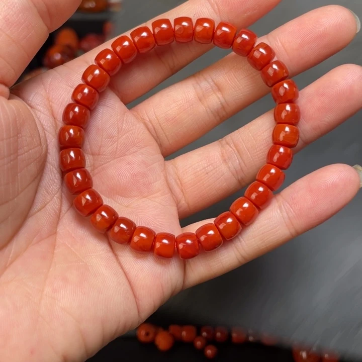 南红玛瑙未镶嵌6666号手串