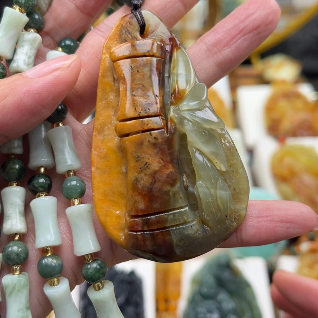 岫玉未镶嵌挂件挂件