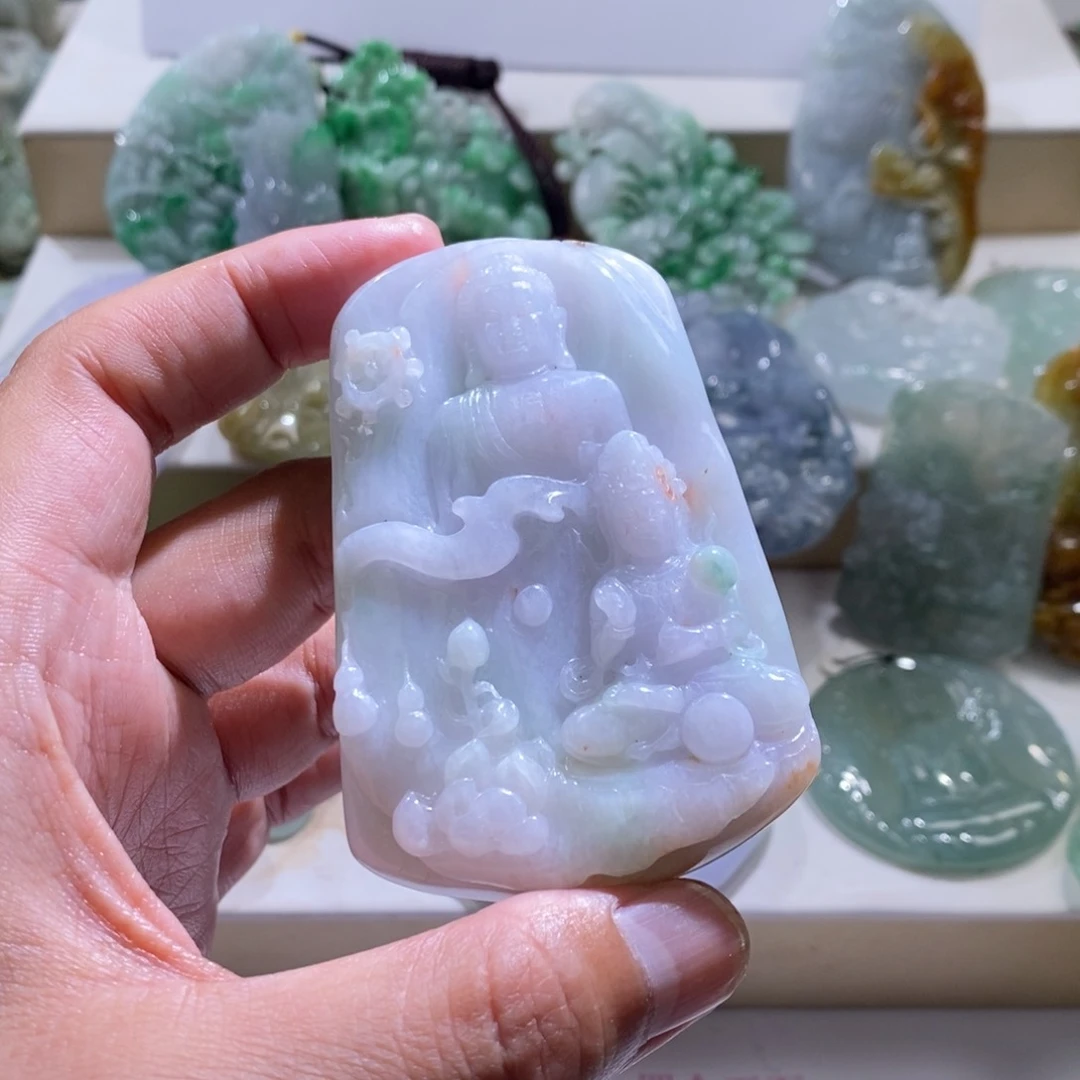 【闪购商品】翡翠颈饰未镶嵌温****司观音