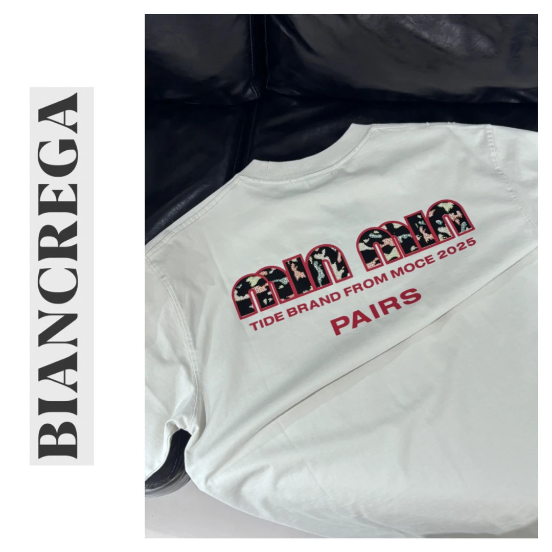 【巴拉专属】BIANCREGA巴家“miu系国风”重磅款T恤 52167