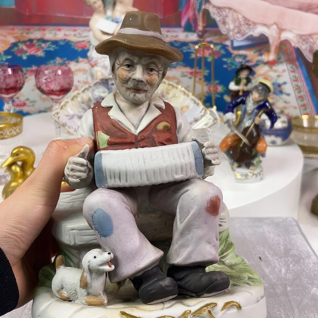 瓷片欧瓷咖啡杯摆件