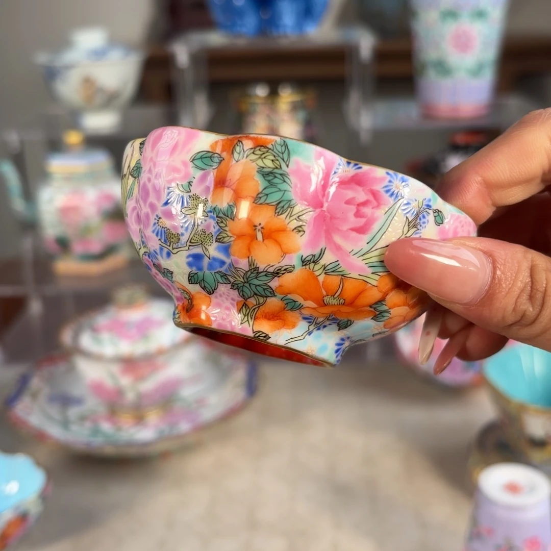 朱***子纯手工手绘 高端茶器