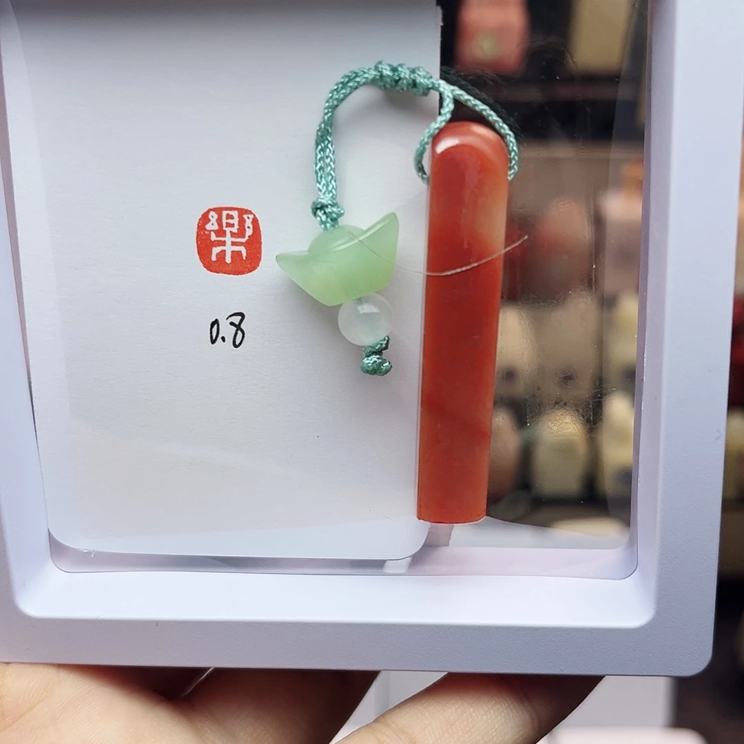 寿山石印石0.8乐 精品老挝 手工篆刻