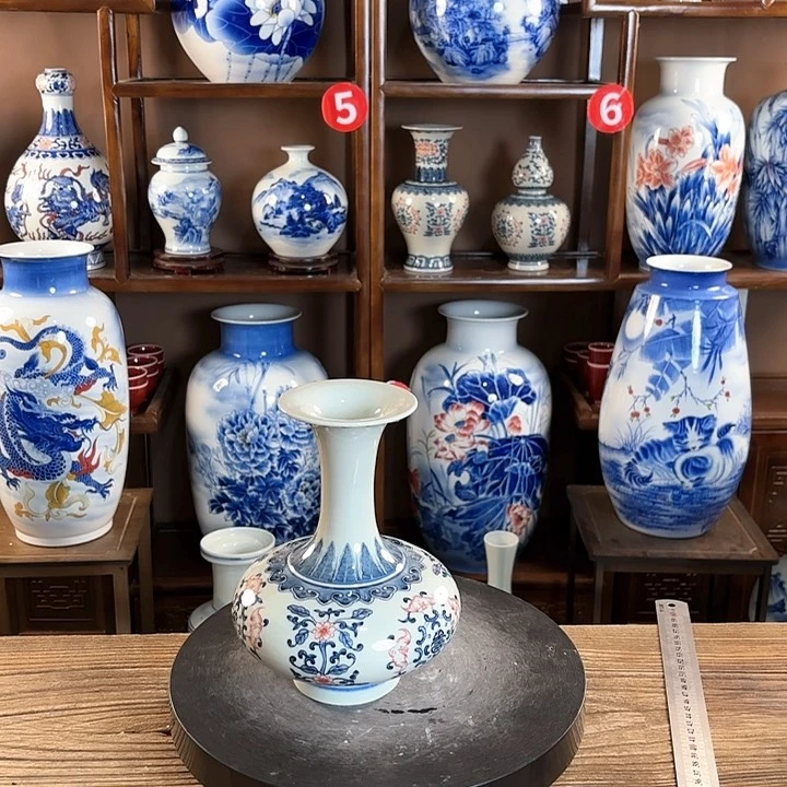 瓷片景德镇陶瓷赏瓶