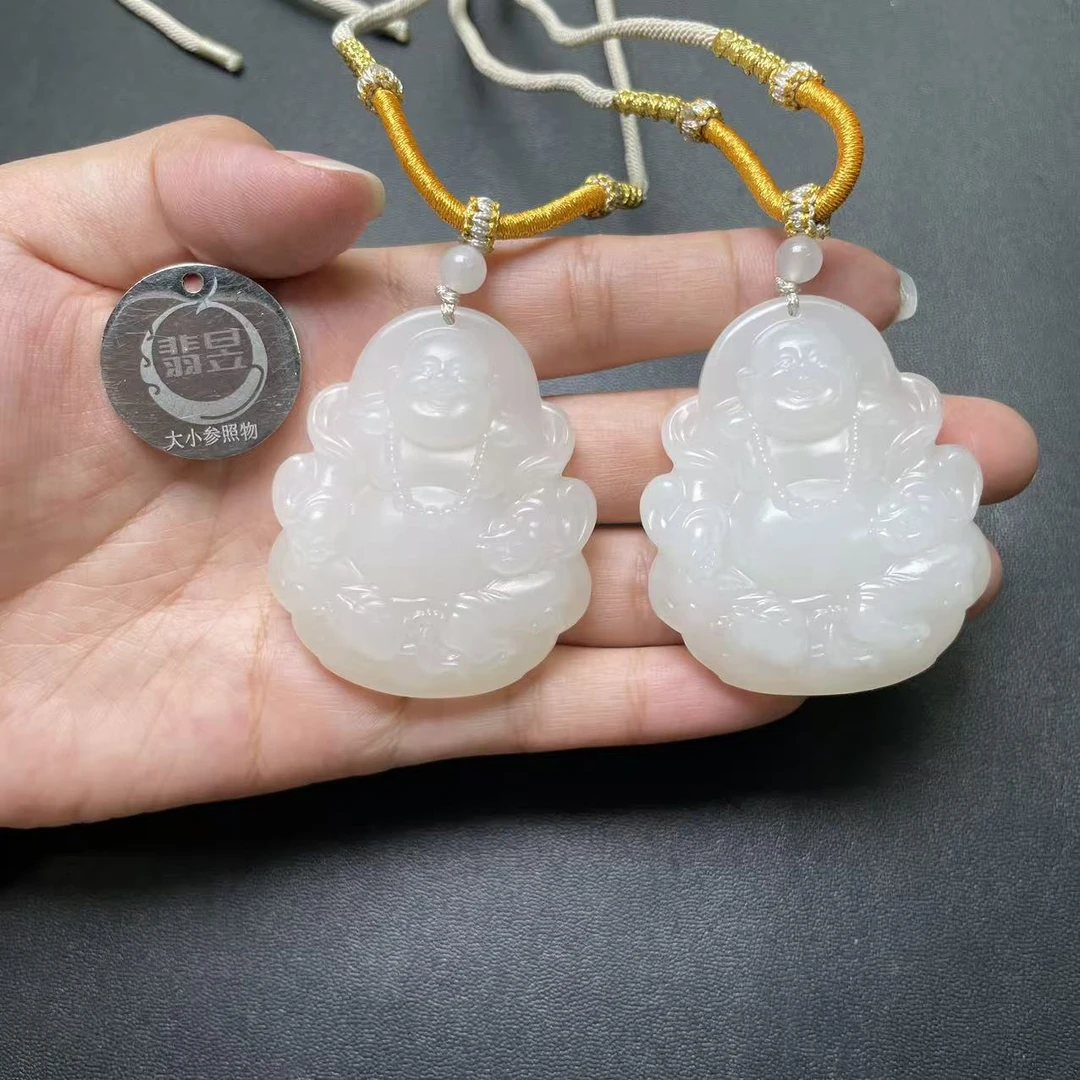 翡昱-N3-49525-和田玉吊坠绑绳-多样性发其一