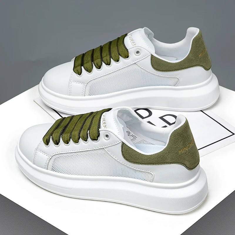 男女同款2025夏季新款网面透气休闲百搭小白鞋女运动软底情侣板鞋