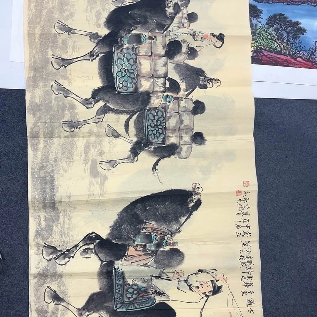 国画国画纯手工作品