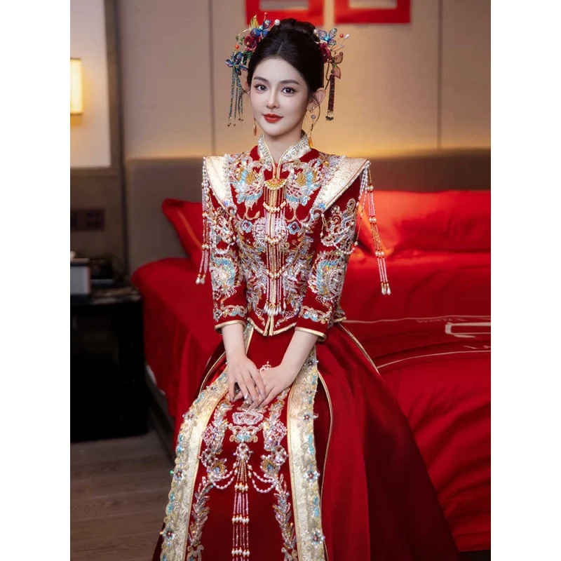 25周岁-35周岁秀禾服婚服2025新款新娘婚礼结婚礼服中式高级出阁