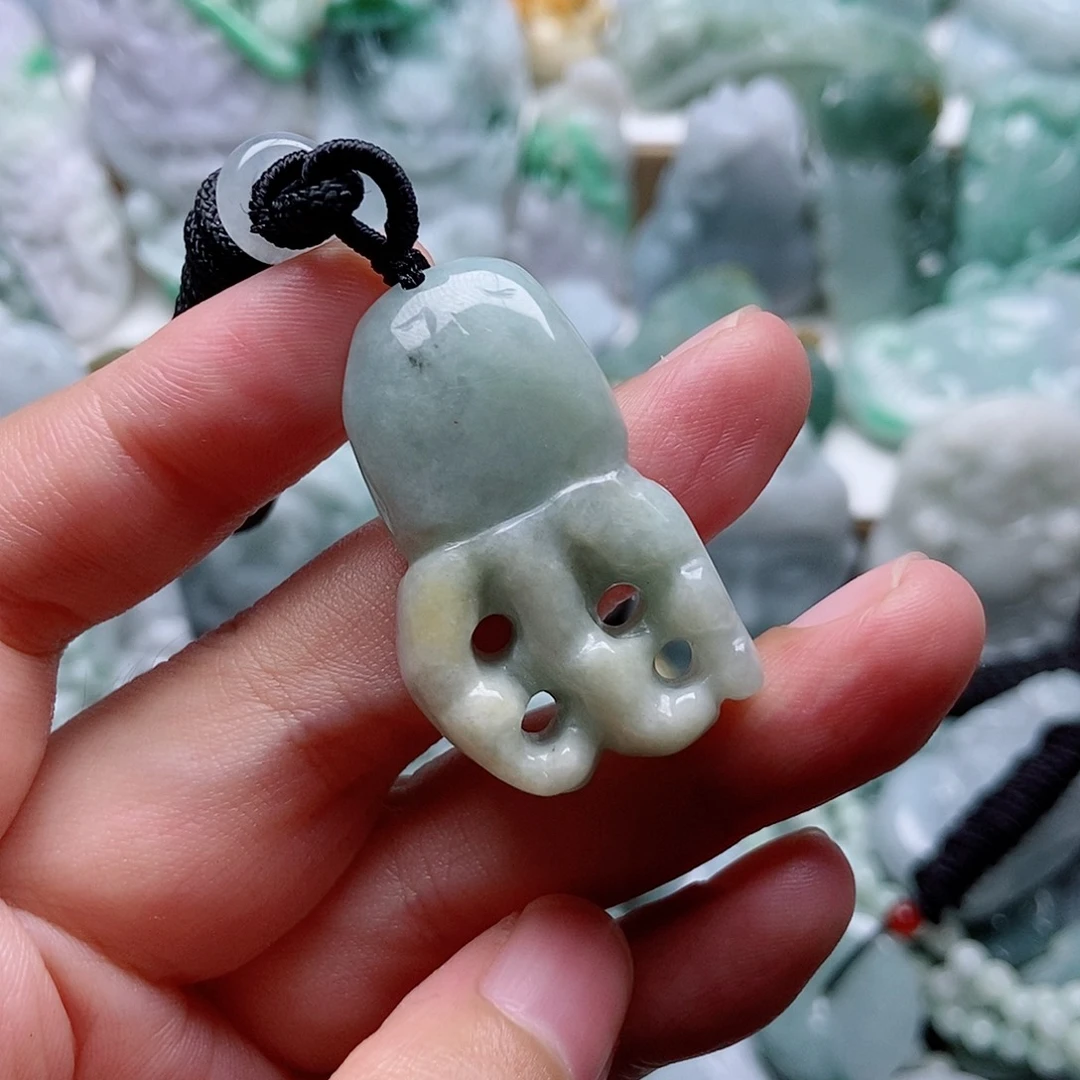 翡翠未镶嵌吊坠(不含链)1
