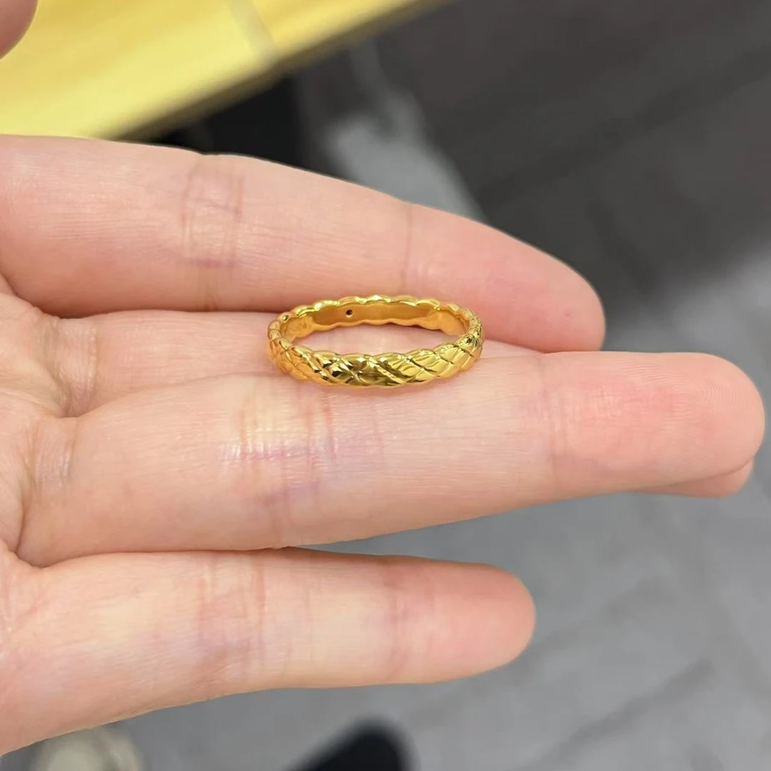 香香菱格戒指足金999