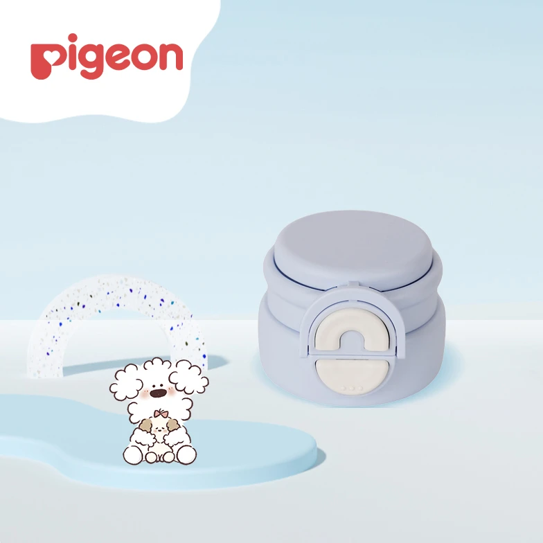 Pigeon/贝亲miiiiichan联名网红儿童保温杯杯盖双饮口