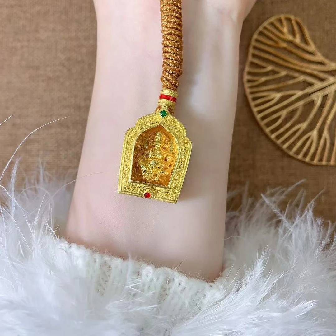 【伟新源】足金999 烧蓝工艺 烧蓝财神戛乌盒32.42克