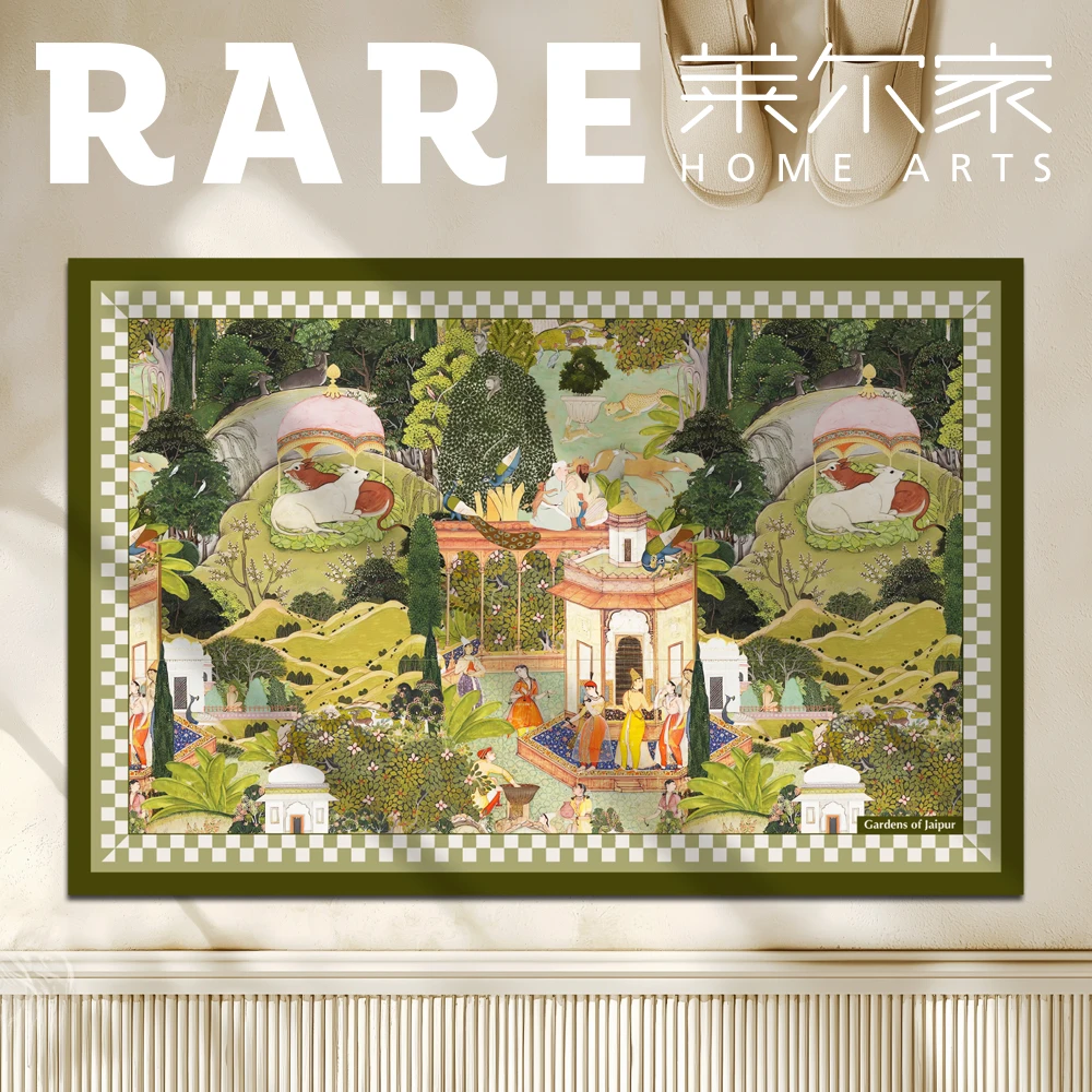 南洋花园绿色硅藻泥速干垫子40*60cm地垫防水家用