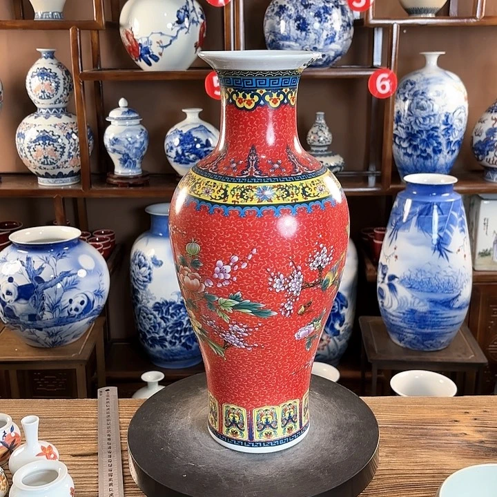 瓷片景德镇陶瓷赏瓶