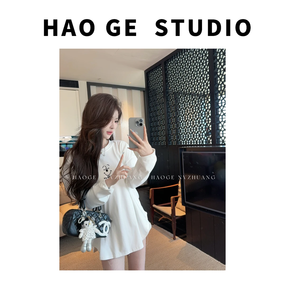 浩哥严选●T恤预D2TX8884小众设计感长袖日常舒适百搭宽松时尚显瘦