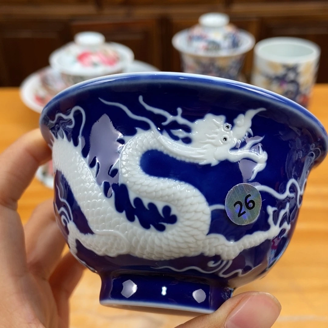 手绘现代茶具非古董