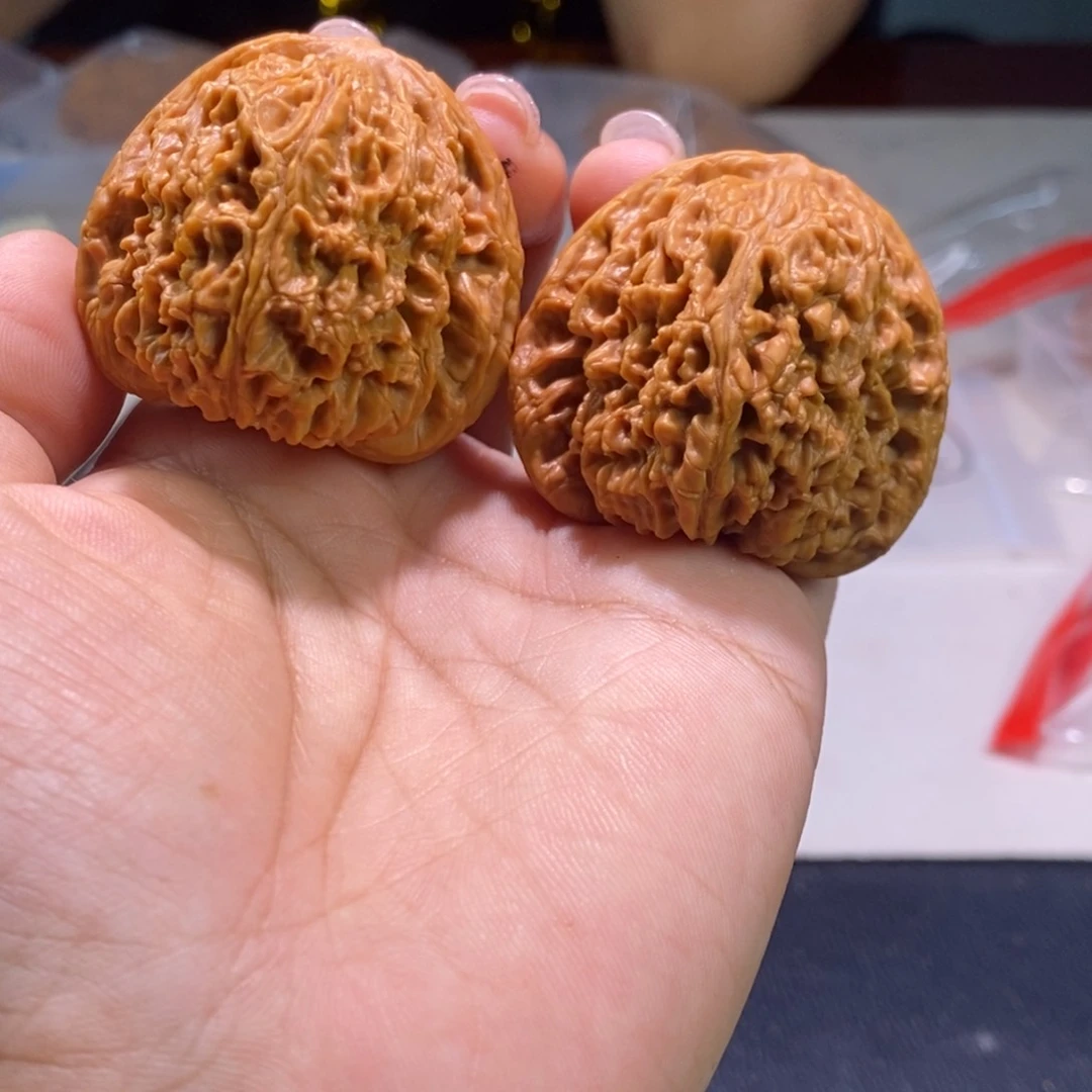 文玩核桃把件059，44南将石全品