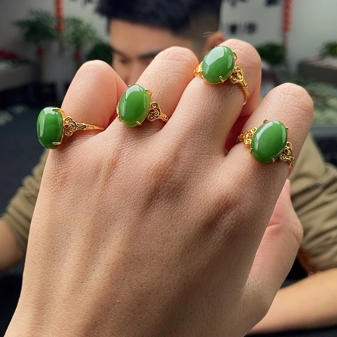 和田玉颜色多样性发拍一发一银S925镶嵌