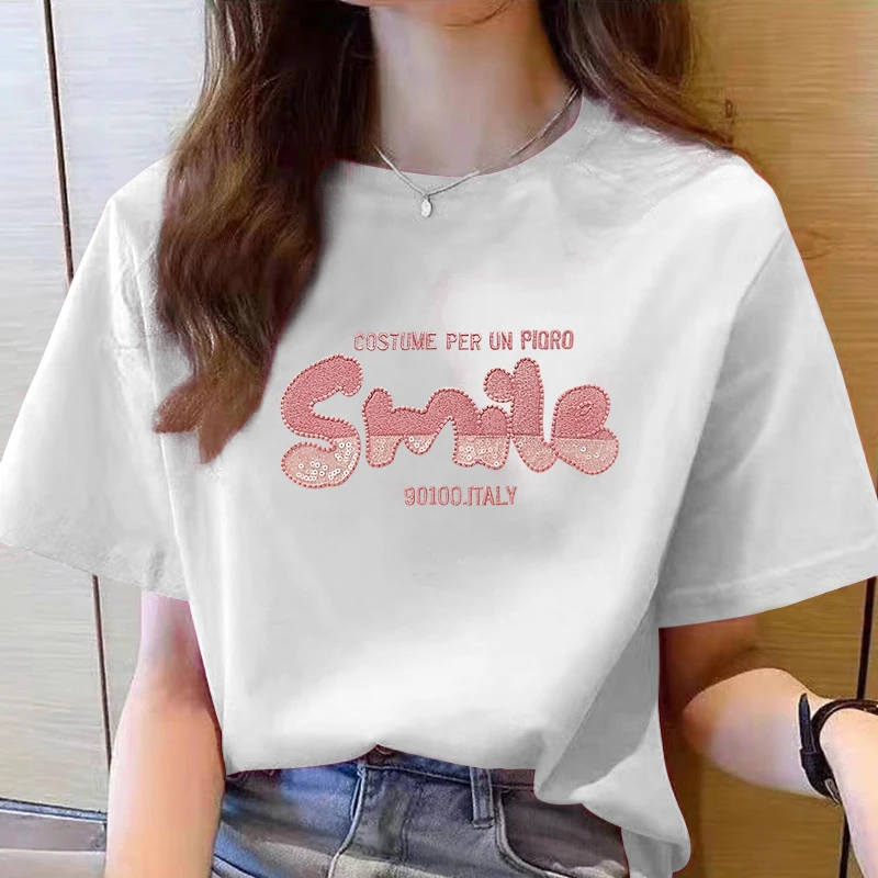 【6-1】2025纯棉男女同款纯棉T恤短袖t恤男女夏季ins潮牌潮