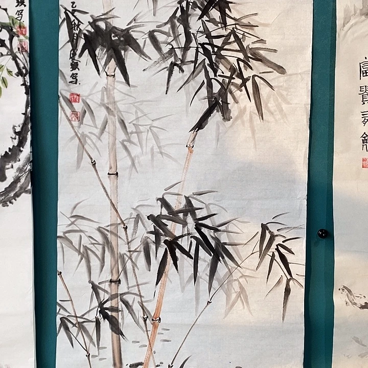 国画三尺花鸟作品