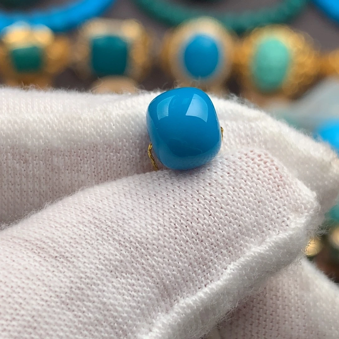 绿松石未镶嵌绿松石7*6mm