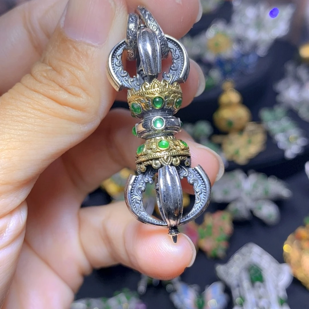 翡翠合金吊坠(不含链)天然有机