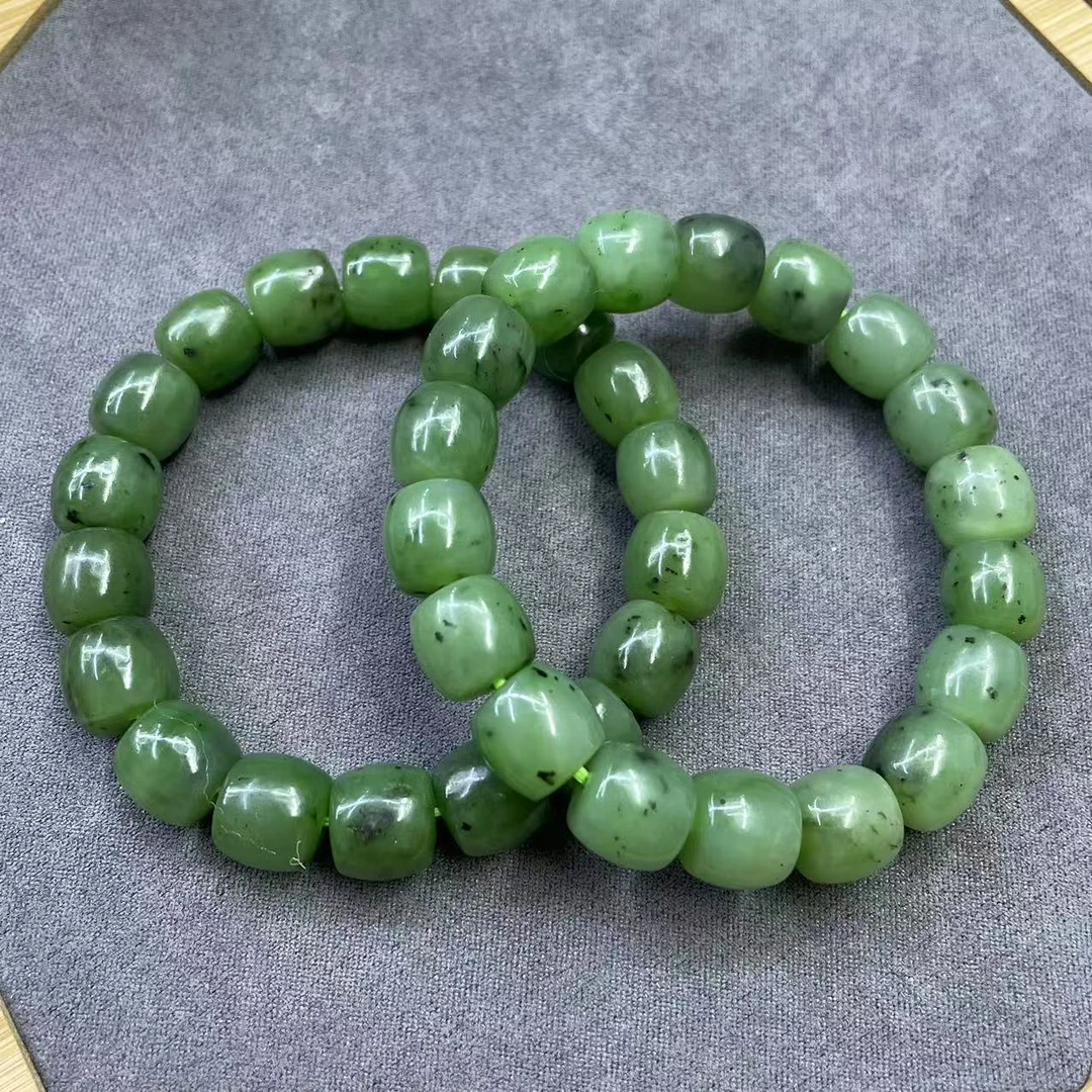 和田玉碧玉直切手串k11-12（微区多样性发货拍一发一）