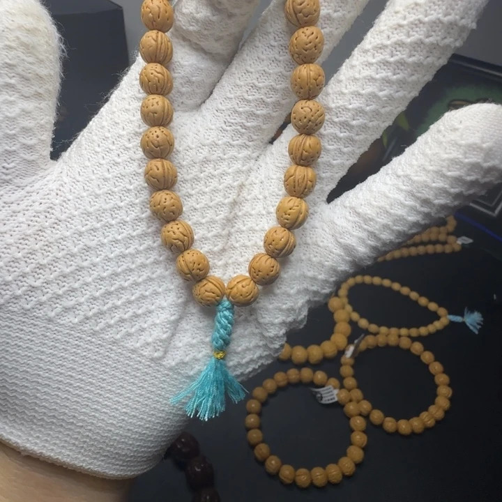 ！***桃核手串野生精品手持小金豆