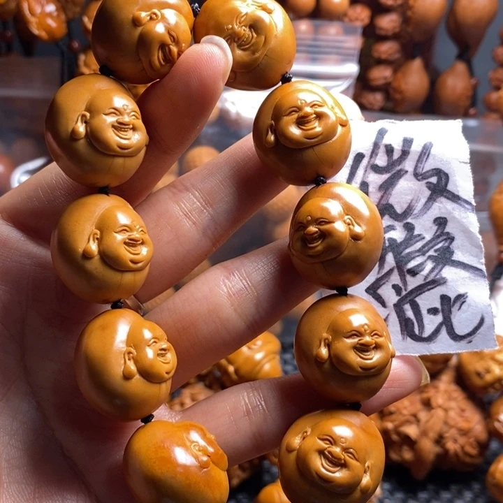 橄榄核吊坠微上色