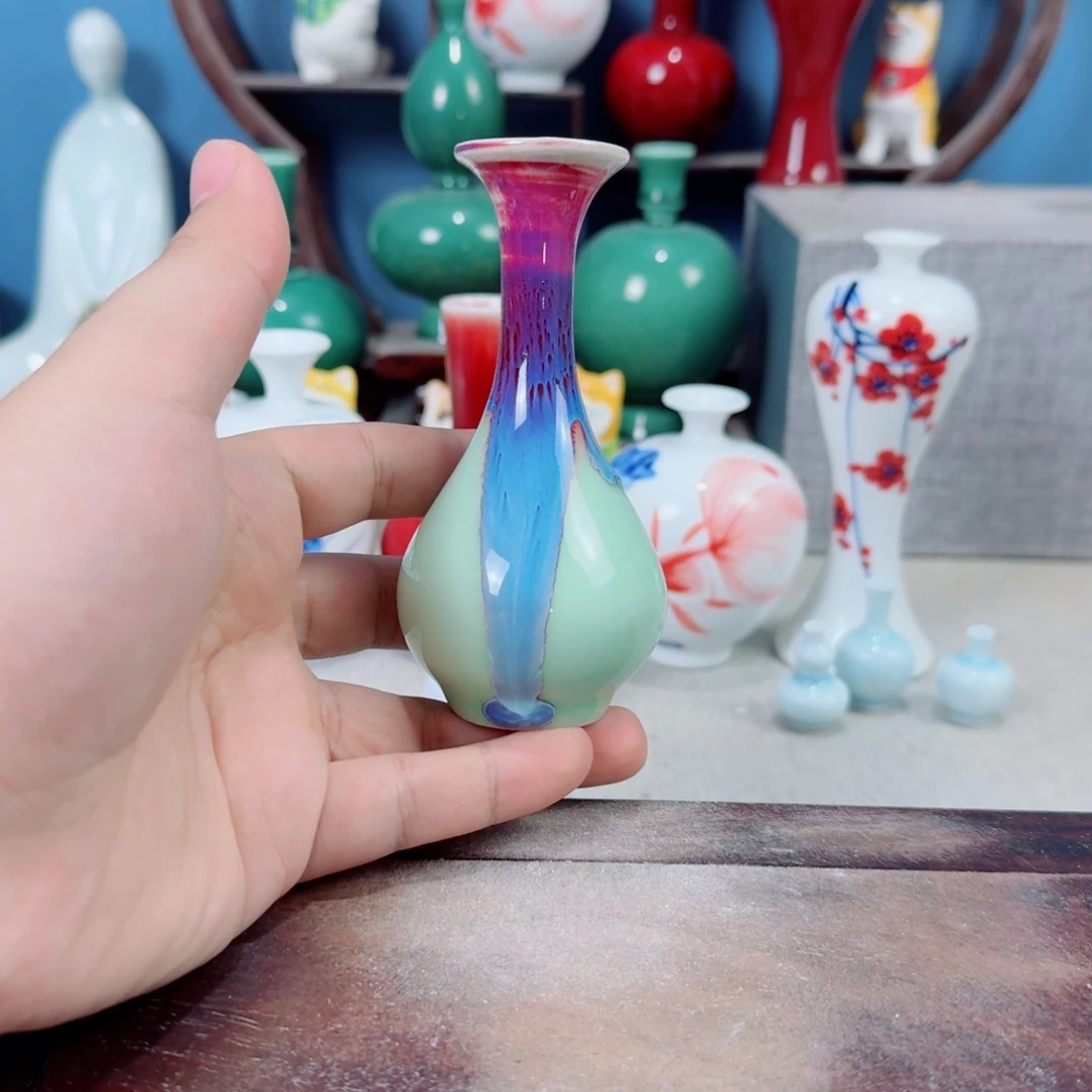 陶瓷手工小花器摆件