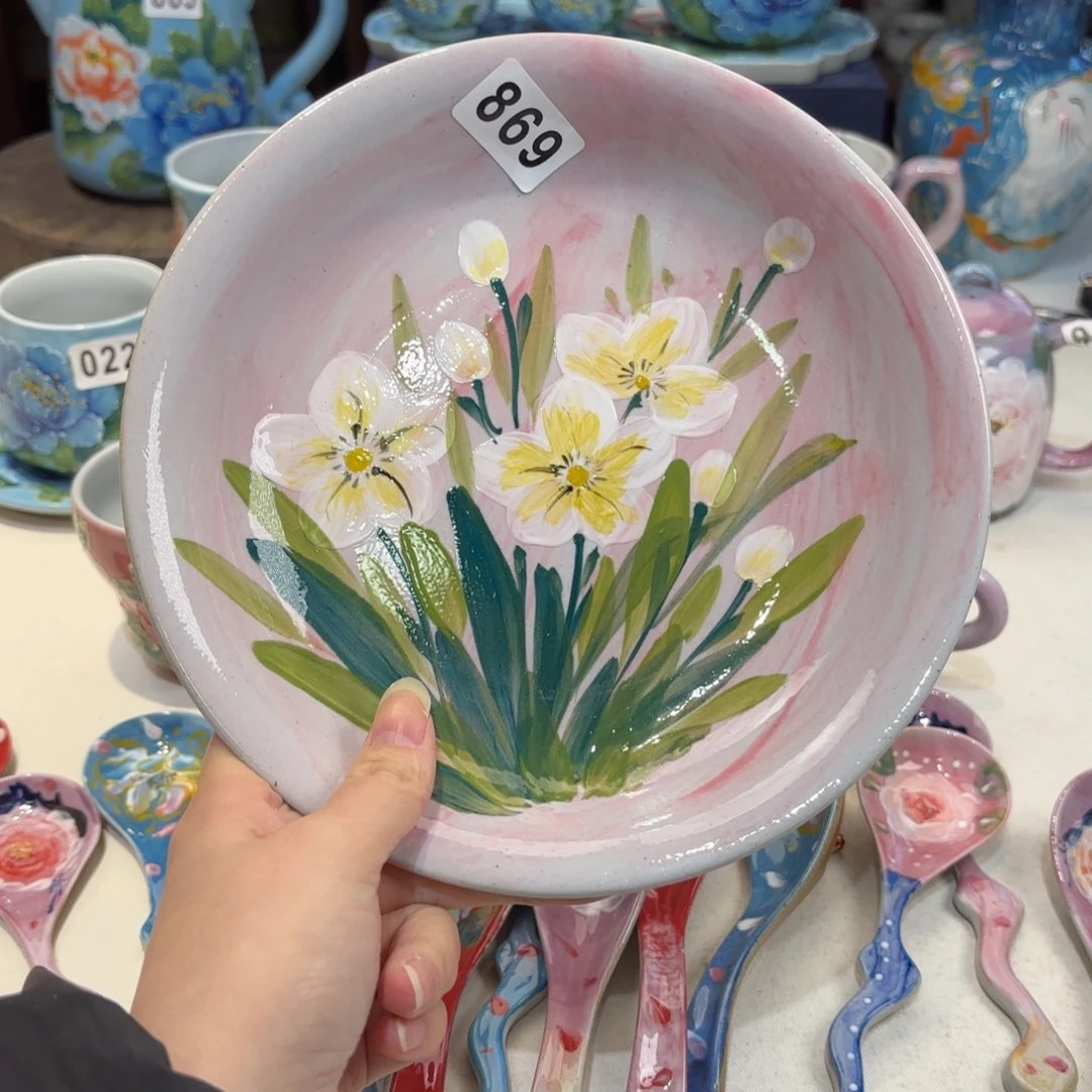 景德镇手绘高温釉下彩陶瓷茶具