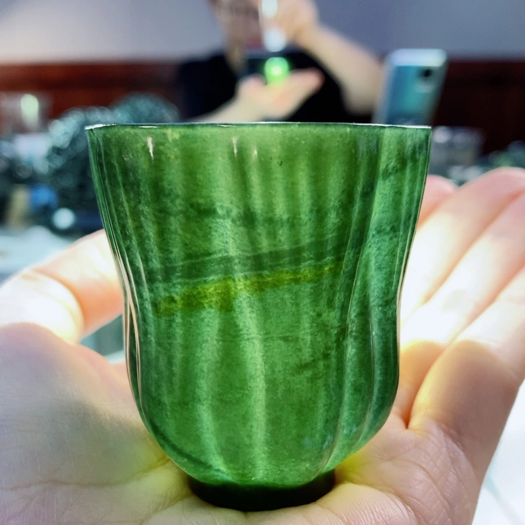 未镶嵌和田玉（青玉）摆件微瑕