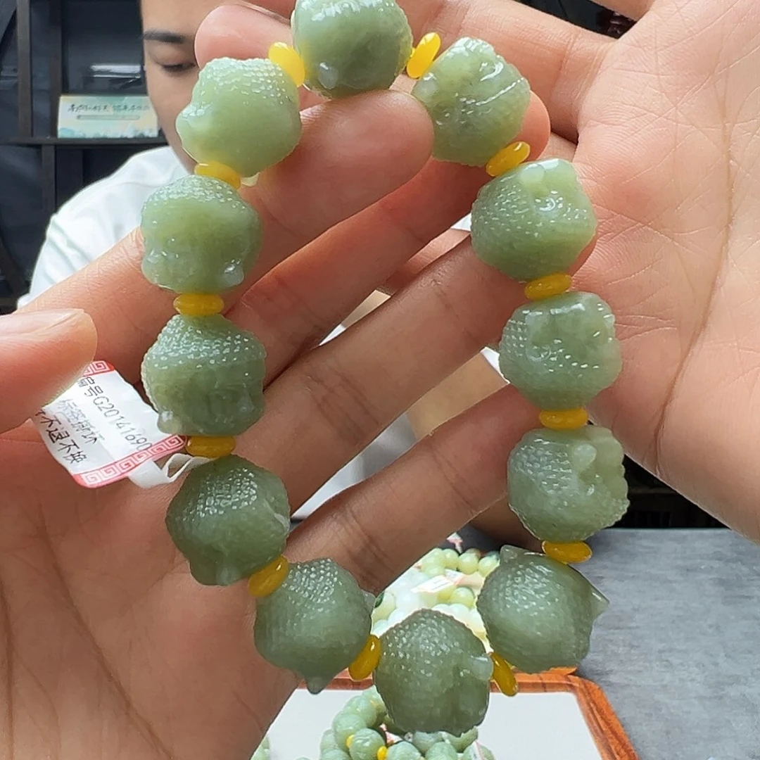 手链未镶嵌和田玉15黄口