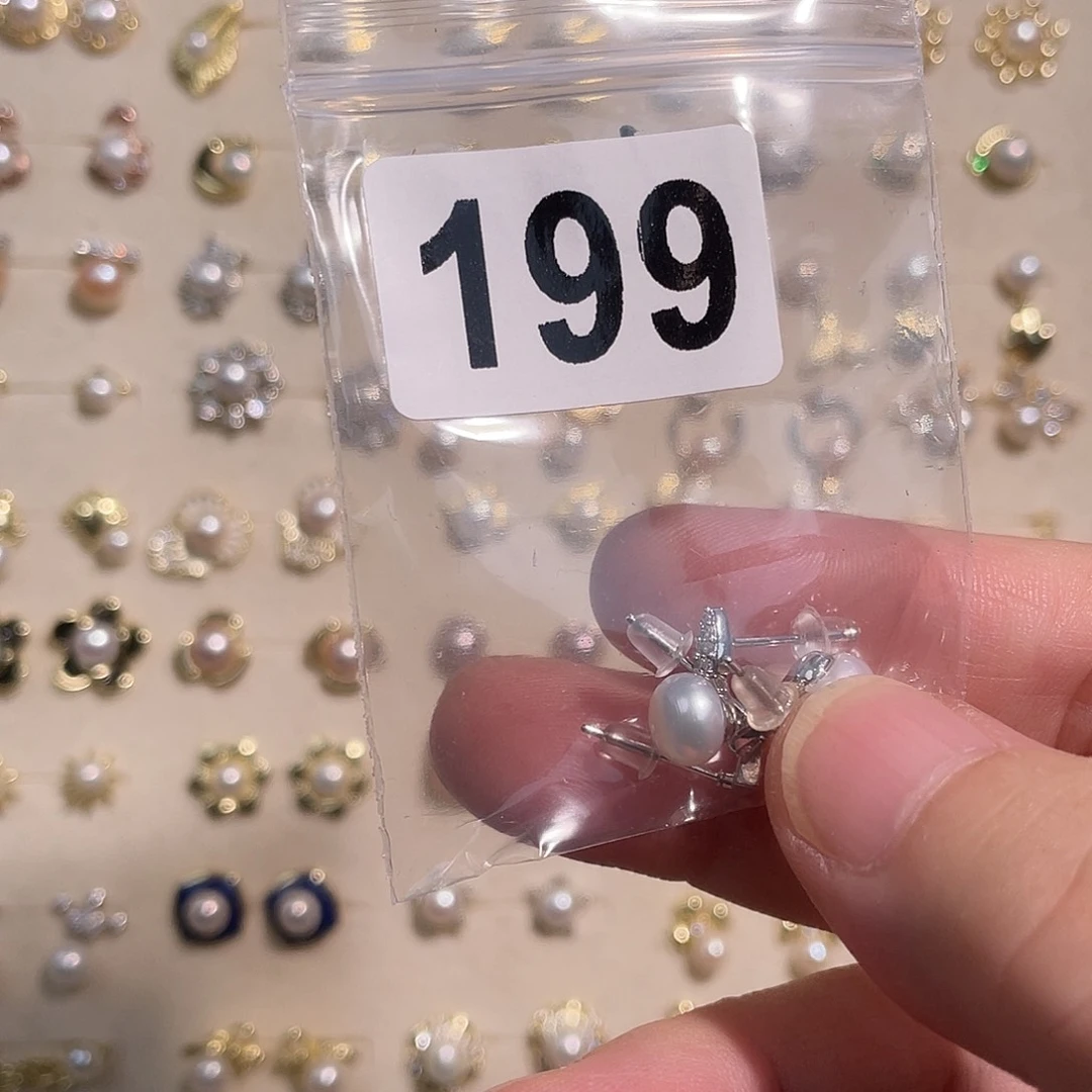 L***M合金淡水珍珠耳饰