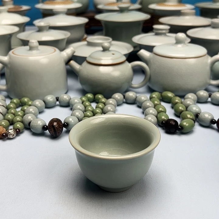 杯仿古釉压手杯原矿原釉原产地