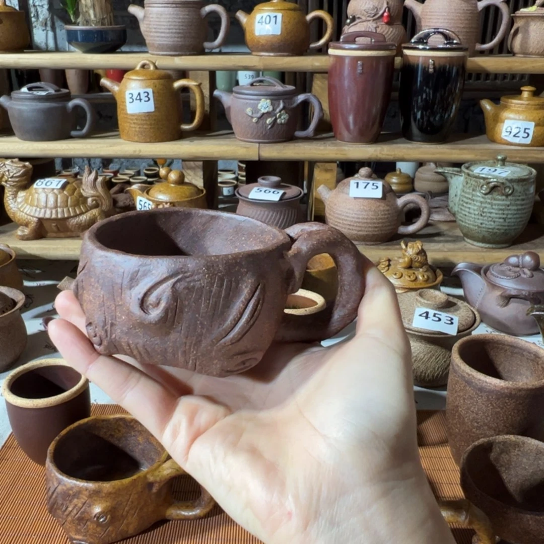 缸异型120 毫升原谷粗瓷高温瓷