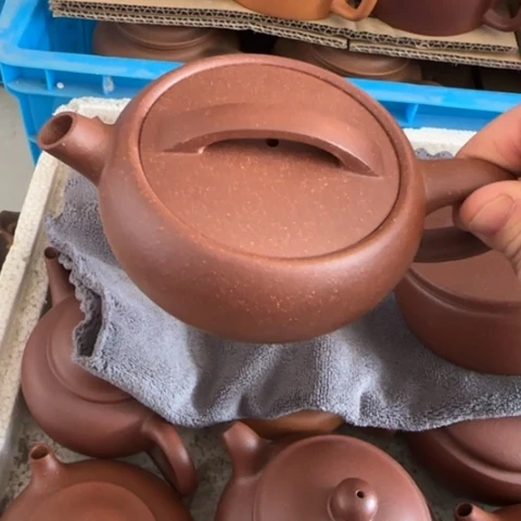 紫砂茶壶S****g深井紫泥180c c