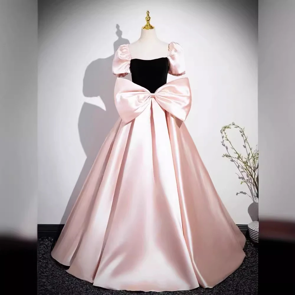 晚礼服女2025新款高级感轻奢小众高端法式公主晚宴主持人粉色艺考