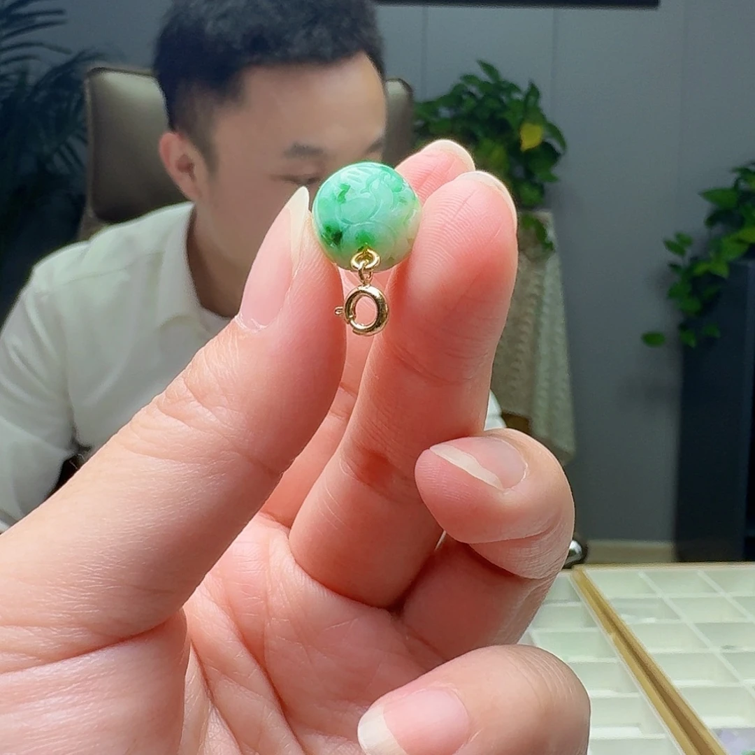 翡翠银S925镶嵌吊坠(不含链)多样性发货其一