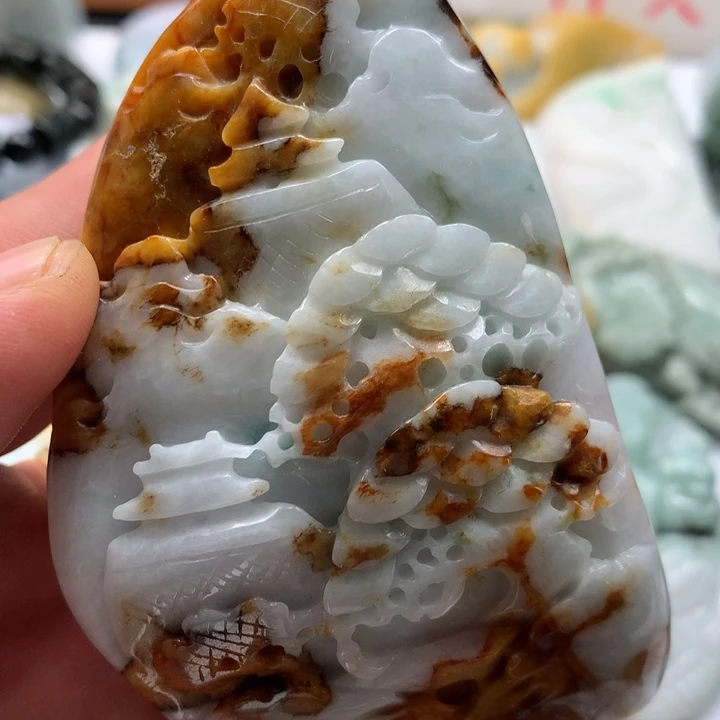 翡翠未镶嵌颈饰保真天然a货翡翠